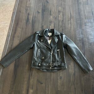 Industry Republic Vegan Black Leather Jacket